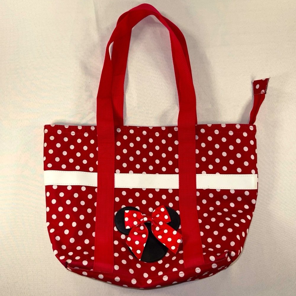 Disney - Minnie Mouse Red & White Polka Dots Travel Bag Purse Luggage